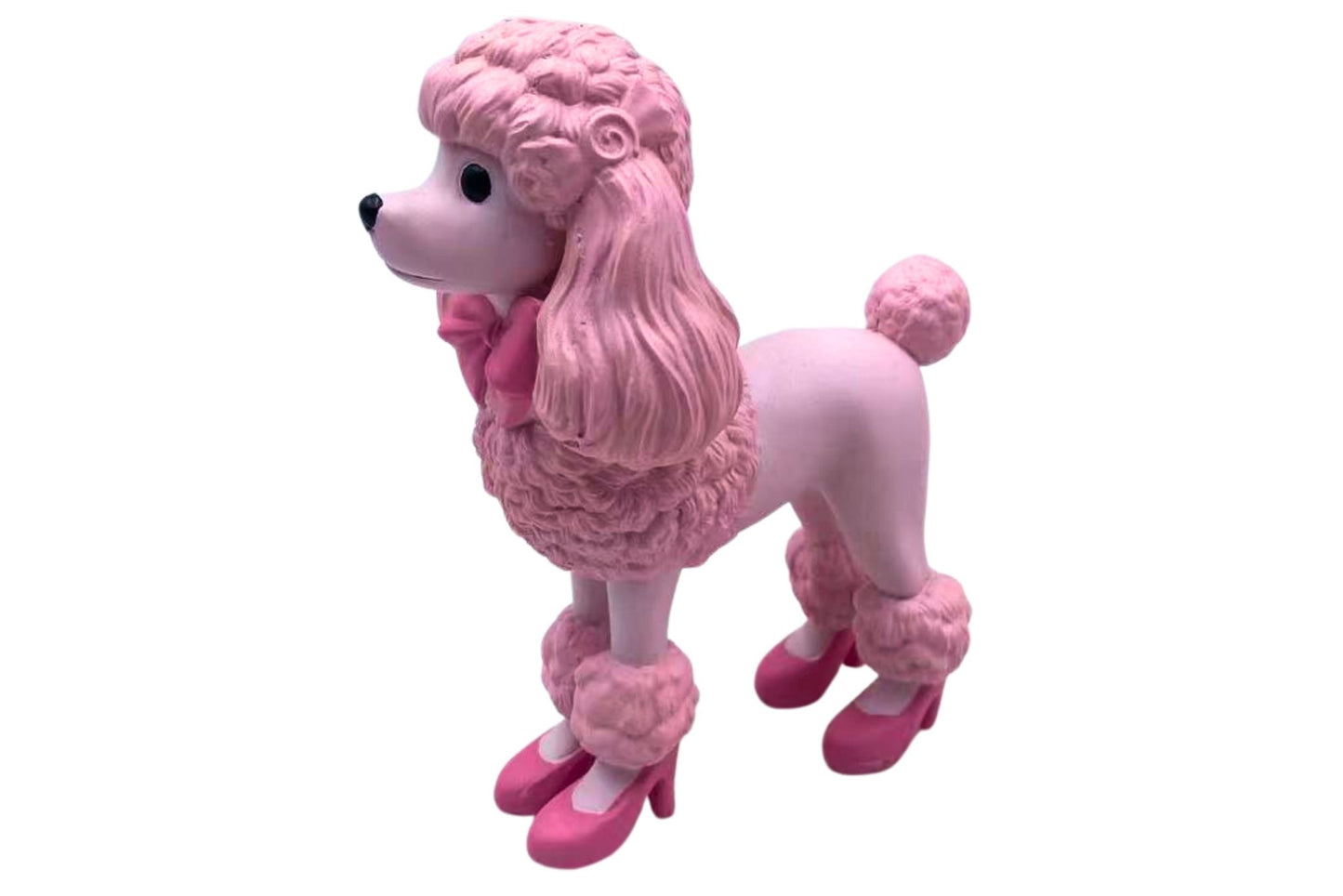 Xmas Pink Poodle 11.8x7.8x15cm