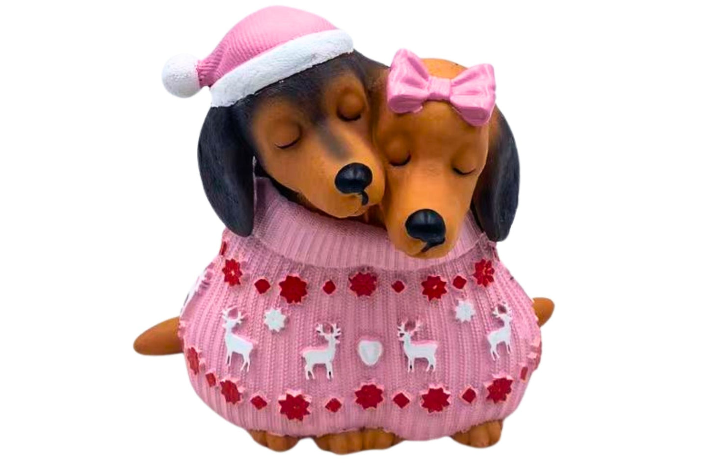 Xmas Dachshunds 16.7x10.2x15cm