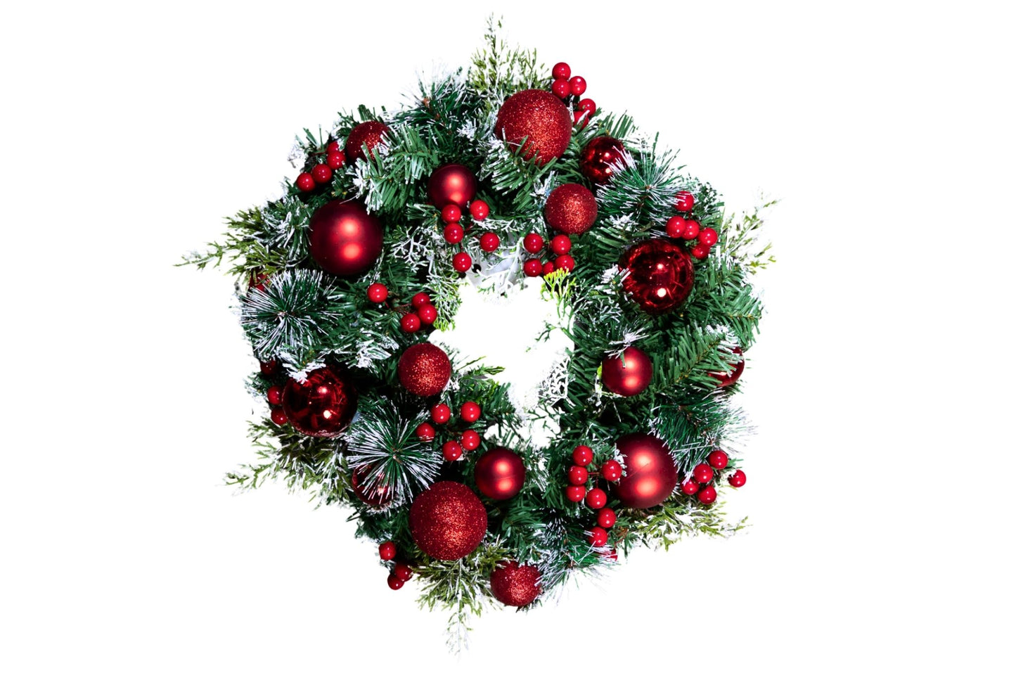 Xmas Baubles Wreath 40cm
