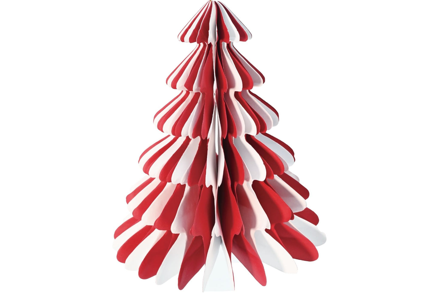 Paper Honeycomb Hanging Ornament Red/White 110gsm H20xW17.6cm