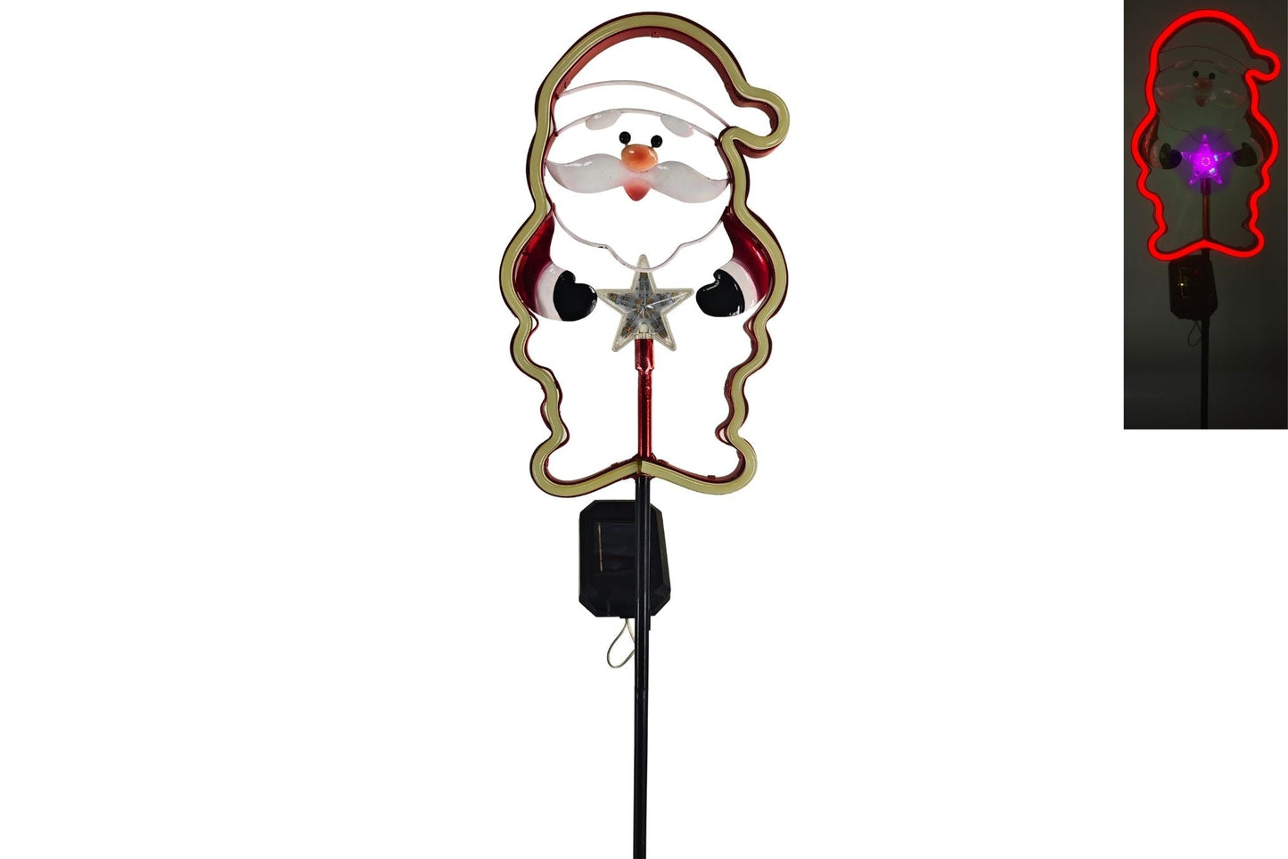 Solar Snowman Stake 90x15x4cm