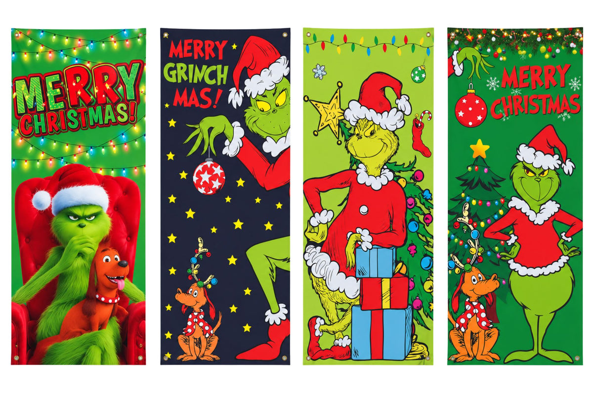 Grumpy Green Door Cover 4 Asstd 90cmx180cm