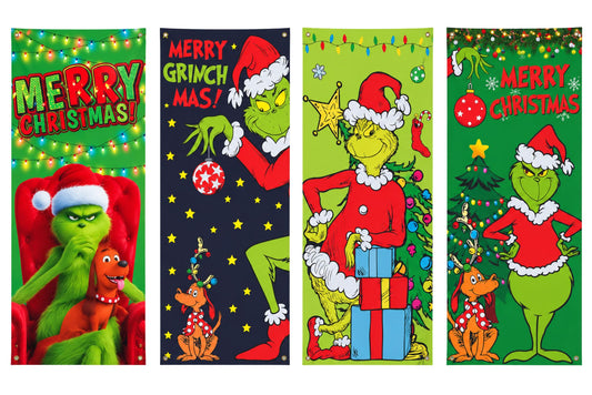 Grumpy Green Door Cover 4 Asstd 90cmx180cm