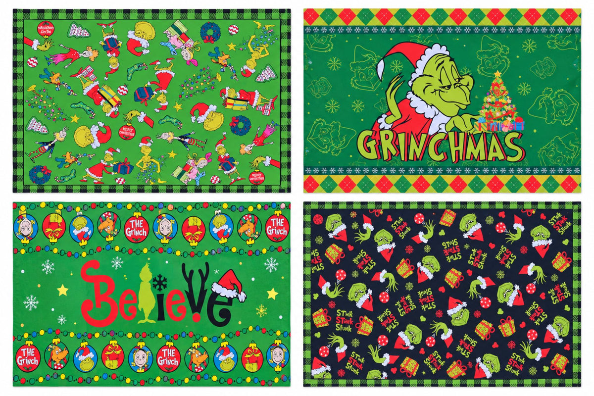 Grumpy Green Table Cloth 4 Asstd 220cmx140cm