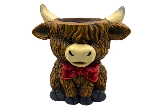 Highland Cow Planter 27.5x19x27cm