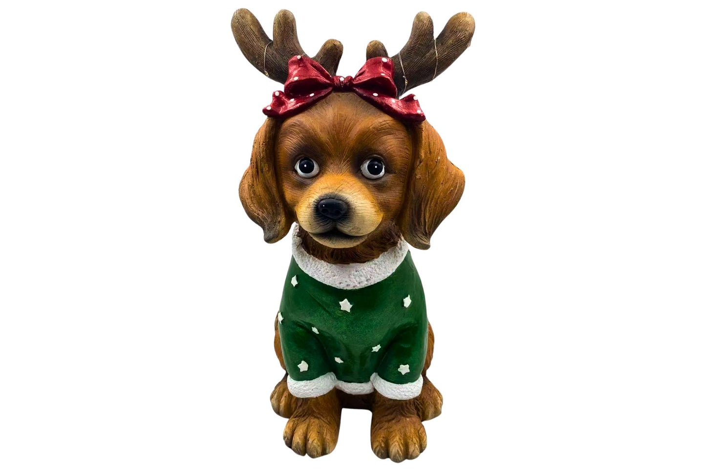 Xmas Dog w/Lights 23x28.8x46cm