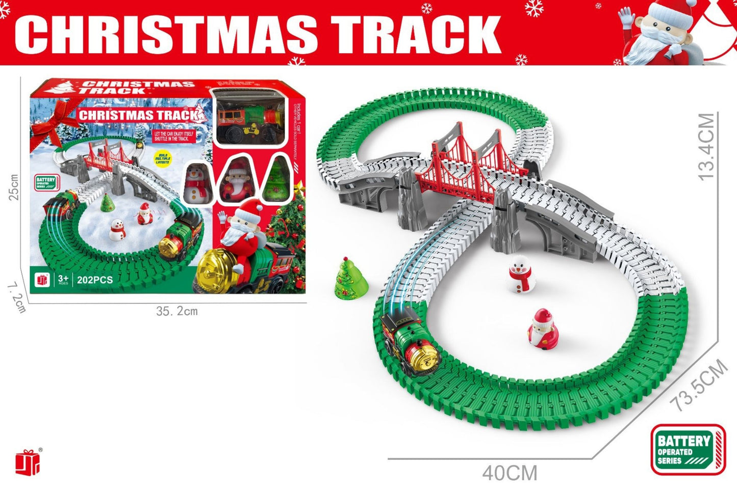 B/O Xmas Train Track